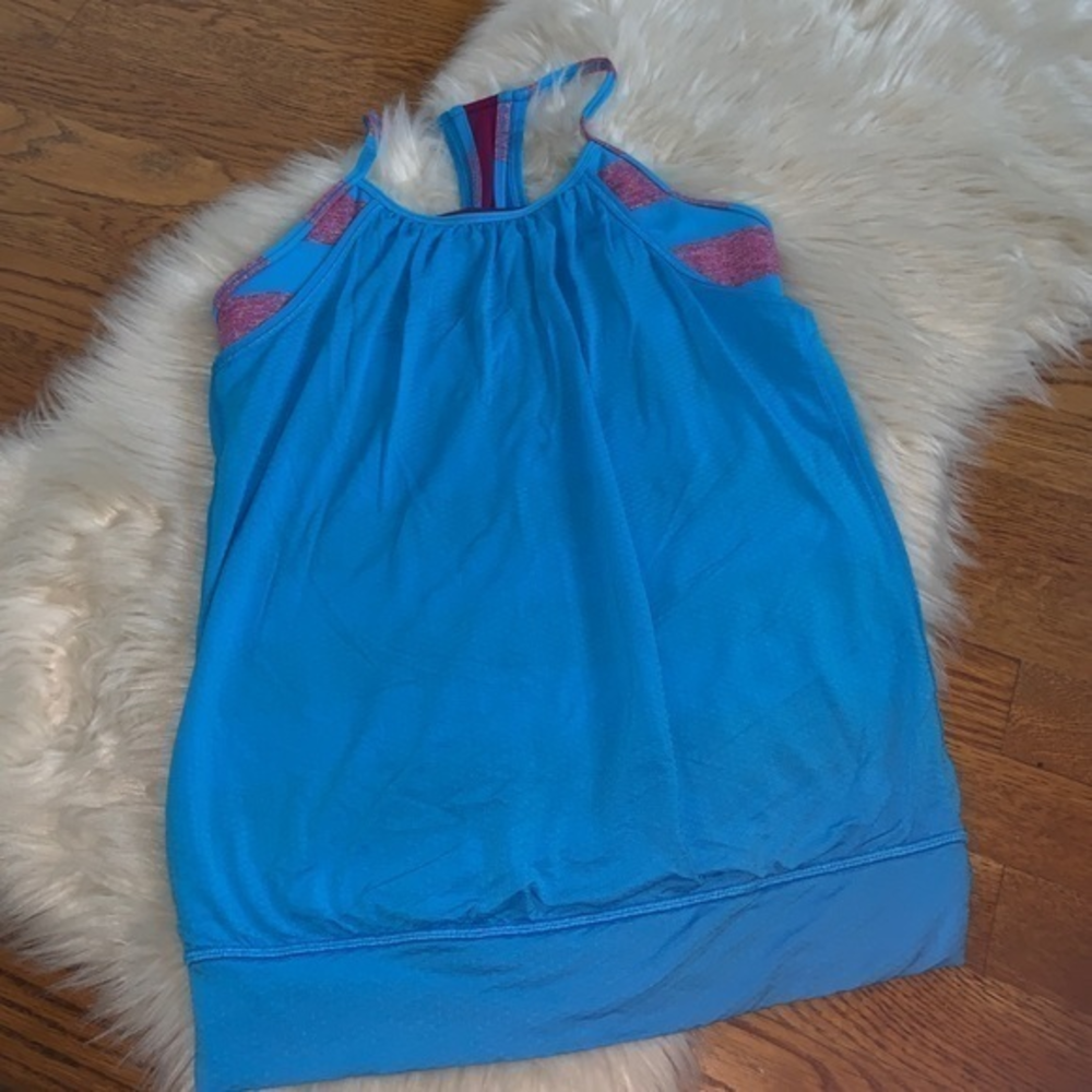 Lululemon ivivva Blue Double dutch top size 14